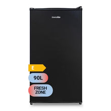 Carregar imagem no visualizador da galeria, UNIVERSALBLUE Frigorífico Bajo Encimera Negro | Frigorífico Mini 90L | Puerta Reversible | Frigorífico Pequeño Bajo Consumo | 0º a -3º | Fácil Almacenamiento | Sistema Silencioso | Luz Interior