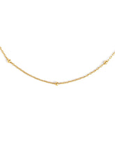 Carregar imagem no visualizador da galeria, SINGULARU - Collar Dots - Cadena en Plata de Ley 925 con Baño de Oro 18Kt y esferas - Cadena de Ajustable hasta 55 cm - Joyas para Mujer