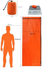Carregar imagem no visualizador da galeria, HONYAO Saco de Dormir Emergencia, Mantas Termica de Aluminio, Supervivencia Bivy para Vivac, Cámping, Excursionismo, Trekking