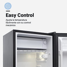 Carregar imagem no visualizador da galeria, UNIVERSALBLUE Frigorífico Bajo Encimera Negro | Frigorífico Mini 90L | Puerta Reversible | Frigorífico Pequeño Bajo Consumo | 0º a -3º | Fácil Almacenamiento | Sistema Silencioso | Luz Interior