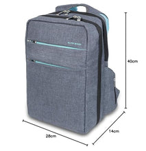 Carregar imagem no visualizador da galeria, ELITE BAGS, Mochila de asistencia domiciliaria para emergencias sanitarias, City´s, 40 x 28 x 14 cm, Repelente al agua, Base antideslizante, Mochila primeros auxilios, Biotono, Gris y azul