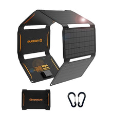 Carregar imagem no visualizador da galeria, FlexSolar Cargadores Solares Portátiles 40W, USB Potencia de Emergencia ETFE Paneles Plegables IP67 Impermeable Camping Senderismo para Teléfonos, Ventiladores, Linternas