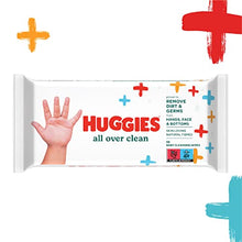 Carregar imagem no visualizador da galeria, Huggies All Over Clean - Toallitas húmedas para bebé, 56 piezas, paquete de 10 (10 paquetes de 56 unidades, total 560 toallitas) (seguras para la cara, las manos y el funduleto)