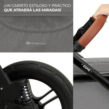 Carregar imagem no visualizador da galeria, Kinderkraft ESME Silla de Coche 3 en 1 Set, con Portabebés Mink PRO I-Size, Sistema de Viaje, Cochecito para Bebé, Cochecito, Plegable, para Recién Nacido hasta 4 Años, Gris