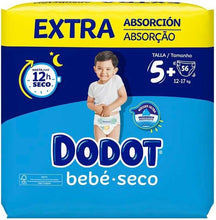 Carregar imagem no visualizador da galeria, Dodot - Fraldas Bebé Seco T5+ 12-17 Kg com 56 Unidades