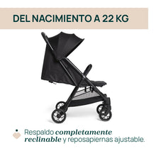 Carregar imagem no visualizador da galeria, Chicco Urbino, Silla de Paseo Bebé, Desde nascimiento hasta 22 Kg, Carrito Ligero con Cierre Inteligente y Compacto, Capota Extensible con Protección UV50+, Respaldo Ajustable y Reclinable, Negro