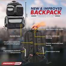 Carregar imagem no visualizador da galeria, Emergency Zone Urban Survival Bug out Bag - 4 Person | Bugout Backpack Survival Kit w/Emergency Food Supply, Survival Gear and Supplies for Disasters