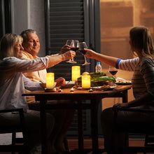 Carregar imagem no visualizador da galeria, ILEEDear Velas LED, Velas led efecto llama, Pack de 3 Velas Electricas de Cera Reales con Mando a Distancia y Temporizador Velas Decorativas de pilas para Decoración, Bodas, Navidad