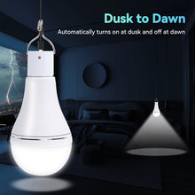 Carregar imagem no visualizador da galeria, Luz Solar Interior Exterior 2PCS con Mando, Sensor Crepuscular, Solar/USB Recargable Lámpara Colgante Portátil, TechKen Bombilla LED Focos para Terraza Casa Jardin Emergencia Senderismo Tienda Camping