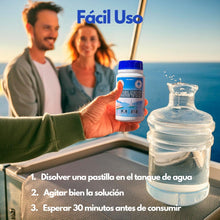 Carregar imagem no visualizador da galeria, Pastillas Potabilizadoras Chilanco - Purificador de Agua para Autocaravanas, Barcos y Camper en Depósitos de Agua Potable | 1 Pastilla Purifica 200 Litros | 48 Unidades