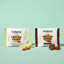 Upload image to gallery viewer, foodspring Cookie Proteica - Alta en proteína - Baja en azúcar - Sin aceite de palma - 12x50g - Galletas de Pepitas de Chocolate