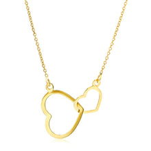 Carregar imagem no visualizador da galeria, Orovi Collar Señora Corazón con cadena en Oro Amarillo Oro 9 Kt / 375 Cadena 45 Cm Collar Producido en Italia