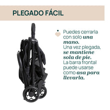 Carregar imagem no visualizador da galeria, Chicco Urbino, Silla de Paseo Bebé, Desde nascimiento hasta 22 Kg, Carrito Ligero con Cierre Inteligente y Compacto, Capota Extensible con Protección UV50+, Respaldo Ajustable y Reclinable, Negro