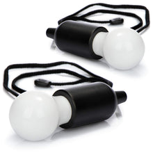 Carregar imagem no visualizador da galeria, com-four® 2x Lámpara colgante LED con interruptor de extracción - Lámpara colgante inalámbrica - Bombilla que funciona con batería (02 piezas - cordón - negro)