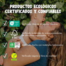 Carregar imagem no visualizador da galeria, Eco by Naty Pañales Bebé Pants - Pañales braguita hipoalergénicos y sin productos químicos, absorbentes y ecológicos para niños y niñas (Talla 6 - 18 unidades)