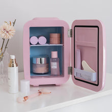 Carregar imagem no visualizador da galeria, Flamingueo Nevera Pequeña - Mini Nevera 4L, Nevera Cosmeticos, 12V/220V, Mini Neveras Para Habitacion, Nevera Skincare