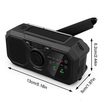 Carregar imagem no visualizador da galeria, Radio de iluminación de manivela: Linterna LED multifunción, Recarga Solar y dinámica | Radio FM portátil, Cargador de Emergencia USB, Ideal para Acampar, Senderismo, apagones y Supervivencia