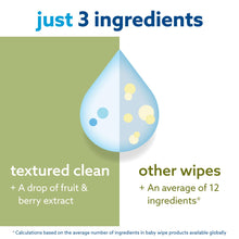 Carregar imagem no visualizador da galeria, WaterWipes Toallitas húmedas Texturizadas de Origen Vegetal para Niños Pequeños y Bebés, ), 99,9% Base de Agua, Sin Perfume Para Pieles Sensibles, 12 Pack x 60 Toallitas (720 total)