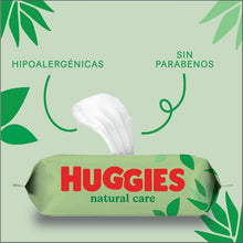 Carica l'immagine nel visualizzatore di Gallery, Huggies Natural Care Toalhitas para bebé, pack 10x56