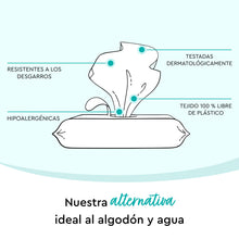 Carregar imagem no visualizador da galeria, Toallitas húmedas para bebés LILLYDOO con un 99% de agua, 10 paquetes de 15 (150 unidades), 100% libres de plástico sin perfumes y tan suave como el algodón y el agua