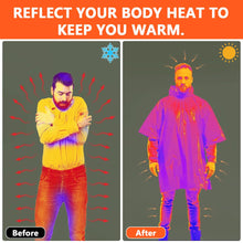 Carregar imagem no visualizador da galeria, flintronic Poncho de Supervivencia, 3 PCS Mantas Térmicas de Emergencia, Impermeable Resistente al Desgarro, Manta de Aluminio Reversible para Emergencias o Primeros Auxilios