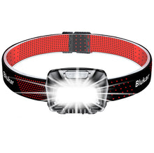 Carregar imagem no visualizador da galeria, Blukar Linterna Frontal LED Recargable, 2000L Linterna Cabeza Super Brillante con Control de Sensor & Luz Rojo - 6 Modos, IPX5 Impermeable, 30 horas de Funcionamiento para Camping, Correr etc.