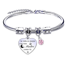 Laden Sie das Bild in den Galerie-Viewer.MVBVBV Pulsera para Mamá e hija personalizada día de la Madre, cumpleaños, Navidad (1)