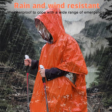 Carregar imagem no visualizador da galeria, Editbar 4 ponchos de emergencia de supervivencia, poncho de lluvia de emergencia, manta de rescate, saco de dormir de emergencia, manta térmica de primeros auxilios, aislamiento y lluvia, adecuado