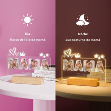 Carregar imagem no visualizador da galeria, Regalo Dia de la madre - Regalos originales fotos para mama- Lampara Personalizada regalo mujer fotos personalizados cosas que regalar día pareja cumpleaños personalizadas con foto madres (5)
