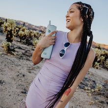 Carregar imagem no visualizador da galeria, BOTTLE BOTTLE Botella de agua aislada de 24 onzas con tapa de popote y asa, para deportes, viajes, gimnasio, botellas de agua de acero inoxidable, termo de metal al vacío de doble pared, a prueba de