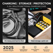 Carregar imagem no visualizador da galeria, imuto 8 Piezas Pilas Recargables AA/AAA,Batería AA AAA 3000/1300 mWh 1.5V Litio Alta Capacidad más de 1600 ciclos con Carga rápida Negra Cargador de Pantalla LED