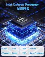 Carregar imagem no visualizador da galeria, PINSTONE Ordenador Portátil 16GB RAM LPDDR4 512GB SSD 15,6 Pulgadas UHD Celeron N5095 Procesador Laptop con Touch ID USB 3.0 WiFi5 Bluetooth 4.0 (película de Teclado incluida)