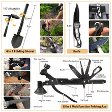 Carregar imagem no visualizador da galeria, Kit de supervivencia, kit de primeros auxilios de supervivencia de 250 piezas con bolsa compatible con sistema Molle y tienda de campaña de emergencia, kit de emergencia para terremoto, aventura al