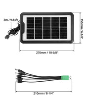 Carregar imagem no visualizador da galeria, QWORK® Mini Panel Solar USB para Teléfono - 3.5W 6V 600mA Impermeable IP65 - para Senderismo, Camping, Actividades al Aire Libre