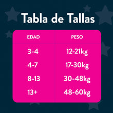 Carregar imagem no visualizador da galeria, Huggies DryNites Pañales para Niña 4-7, 17-30 kg, Clínicamente Probado con 5 Capas de Óptima Protección Nocturna, 4 Packs de 16, Total 64 Pañales Desechables de Noche