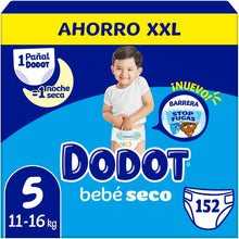 Cargar imagen en el visor de la galería, Dodot - Pañales secos para bebé T5 11-16 kg con 152 unidades