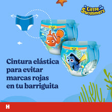 Carregar imagem no visualizador da galeria, Huggies Little Swimmers Pañales Bañadores para Bebé Talla (3-4), Barreras Anti-Escapes para Una Máxima Protección en el Agua, 36 Pañales Desechables