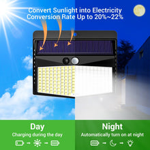 Carregar imagem no visualizador da galeria, nipify Luz Solar Exterior,3 Modos / 2 Paquete Luz Solar Exterior con Sensor de Movimiento, Impermeable Foco exterior solar para Jardín, Garaje, Calle, Patio, Caminos