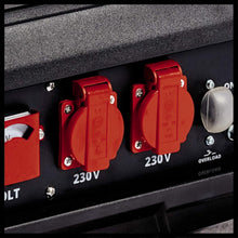 Carregar imagem no visualizador da galeria, Einhell Generador eléctrico (gasolina) TC-PG 35/E5 (máx. 3100 W, motor de 4 tiempos con bajas emisiones, 2 tomas de 230 V, 15 L tanque, función AVR, interruptor de sobrecargas)