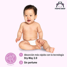 Carregar imagem no visualizador da galeria, Marca Amazon - Mama Bear Pañales ultra-secos, Talla 5 (10-16 kg), Con canales, Bianco, 152 Unidad (2 Paquetes de 76) - Nueva versión