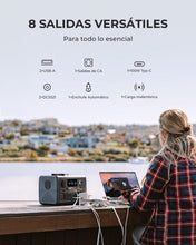 Carregar imagem no visualizador da galeria, BLUETTI EB3A Generador Solar Portátil, Respaldo de Batería LiFePO4 de 268Wh, Salidas de AC de 600W (Pico de 1200W), Carga 80% en 30 minutos, Generador para Acampar (Panel Solar Opcional)