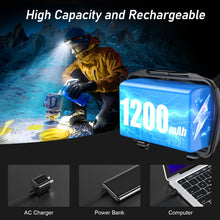 Carregar imagem no visualizador da galeria, Blukar Linterna Frontal LED Recargable, 2000L Linterna Cabeza Super Brillante con Control de Sensor & Luz Rojo - 6 Modos, IPX5 Impermeable, 30 horas de Funcionamiento para Camping, Correr etc.