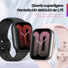 Carregar imagem no visualizador da galeria, Amazfit Active (42 mm) Reloj inteligente con entrenador de GPS, Zepp Coach, Readiness, ejercicio físico AI, llamadas Bluetooth, batería de 14 días, pantalla AMOLED y Alexa-Enabled, Pink