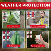 Carregar imagem no visualizador da galeria, Emergency Zone Urban Survival Bug out Bag - 4 Person | Bugout Backpack Survival Kit w/Emergency Food Supply, Survival Gear and Supplies for Disasters