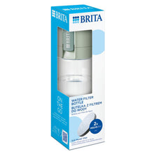 Carregar imagem no visualizador da galeria, BRITA Botella filtrante de agua modelo VITAL Verde Claro (600 ml) con 2 filtros MicroDisc, para hidratarse en cualquier lugar, elimina cloro, impurezas, hormonas y preserva minerales.