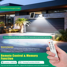 Carregar imagem no visualizador da galeria, Aigostar - Foco solar exterior con mando a distancia,Cable de 5m.8000mAH,Batería de gran capacidad y gran panel solar.regulable 3000/4000/6500K. Uso interior/exterior IP66:jardín,patio,camino