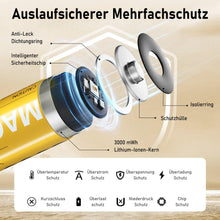 Carregar imagem no visualizador da galeria, 8 Unidades de Pilas AA de Recargables Litio, Pilas de Alta Capacidad de 3000mWh, Pilas AA de Litio de 1,5 V y Cargador de Pilas con función de Almacenamiento de Carga