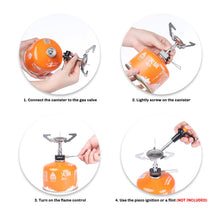 Carregar imagem no visualizador da galeria, Fire-Maple Mini Estufa de Camping, Hornillo Camping de Gas Mini Quemador Portátil para Acampar Plegable 3100W Ultraligera para Caminar Mochilero Senderismo Bushcraft Viaje