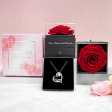 Załaduj obraz do przeglądarki galerii, Sunia Regalo Dia de la Madre, Rosa Eterna con Collar Plata de Ley 925, Mejor Madre del Mundo, Rosa Eterna Natural Preservada Regalos para Madres,Regalo Cumpleaños Mama,Día de la Madre Regalo para Mama