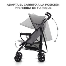 Carregar imagem no visualizador da galeria, Kinderkraft TIK Silla de Paseo, Carrito para bebé, Posición reclinada y Tumbada, Carro Plegable, Ligero - 6,5kg, Material Impermeable, Gris
